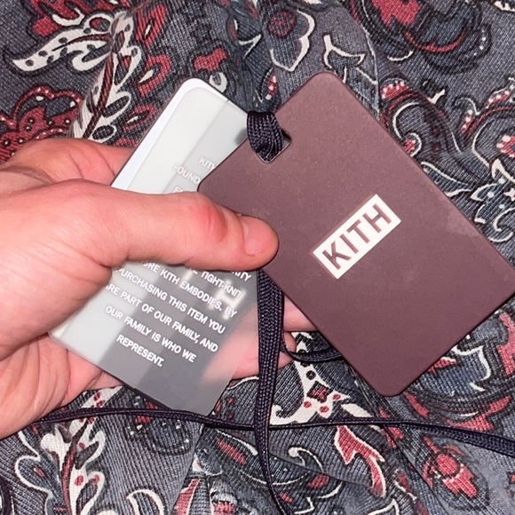 Kith Printed Fleece Williams III Hoodie Navy/Floral - Picture 7 of 7